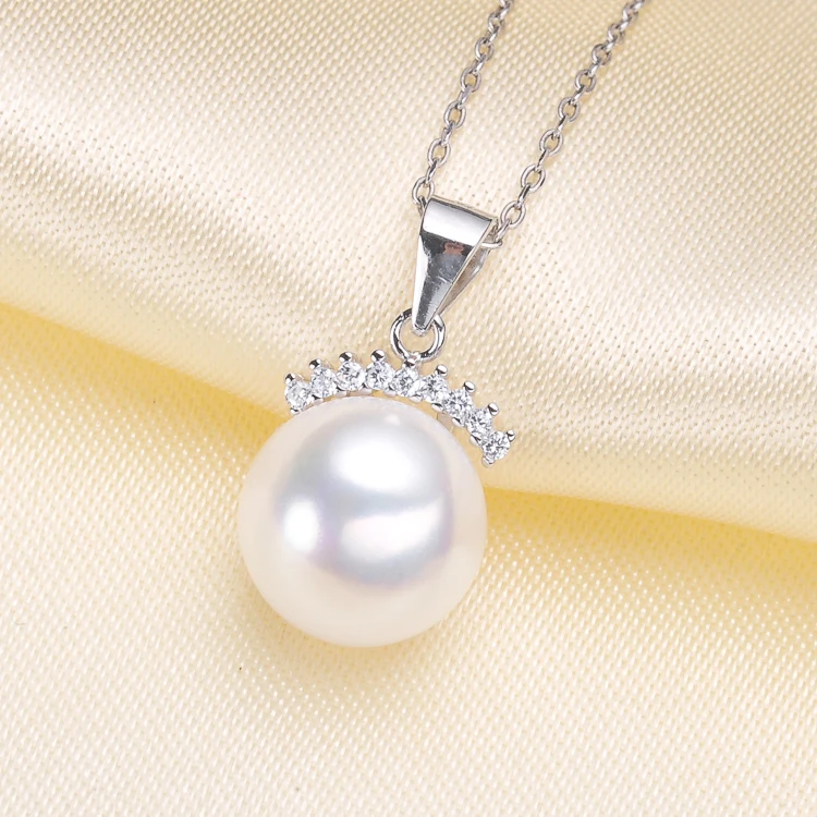 

Elegant Design Pearl Pendant Holder S925 Sterling Silver Pendant Components Silver&Gold Color 6Pieces/Lot