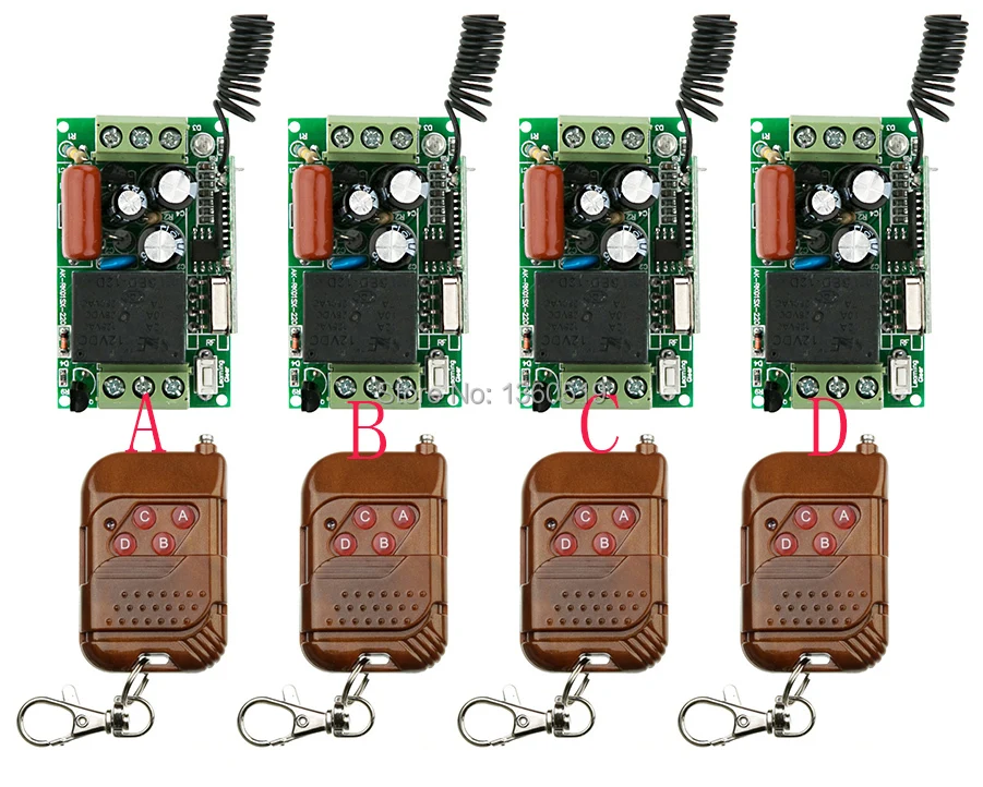 

NEW AC220V 1CH 10A Remote Control Light Switch teleswitch Relay Output Radio Receiver Module and Transmitter Learning code