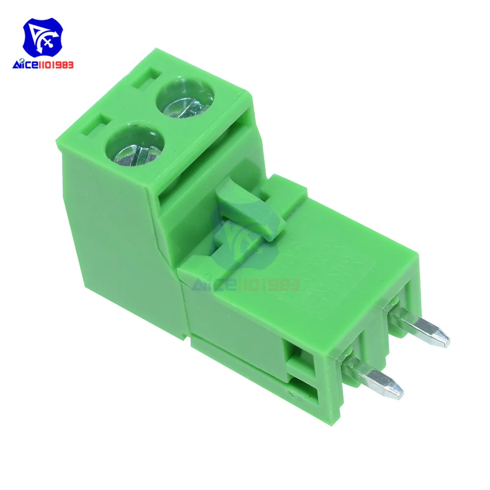 10PCS/Lot 5.08 mm Pitch Right Angle KF2EDGK 2/3/4/5/6/7/8 Pins PCB Pluggable Terminal Block Connector