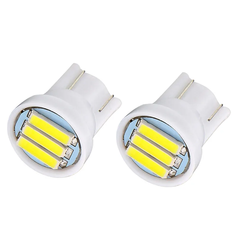 50 pcs/ lot NEW T10 194 168  W5W 3 SMD 7014 LED 3SMD Wedge Light Bulb White