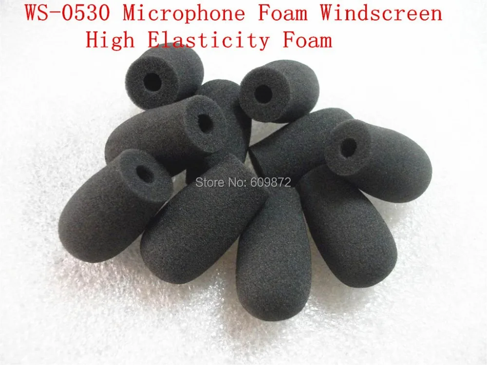 Foam Microphone Windscreen,  mic sponge cover , WS-0530, 5mm inner diameter & 30mm inner length 10 pcs /lot,