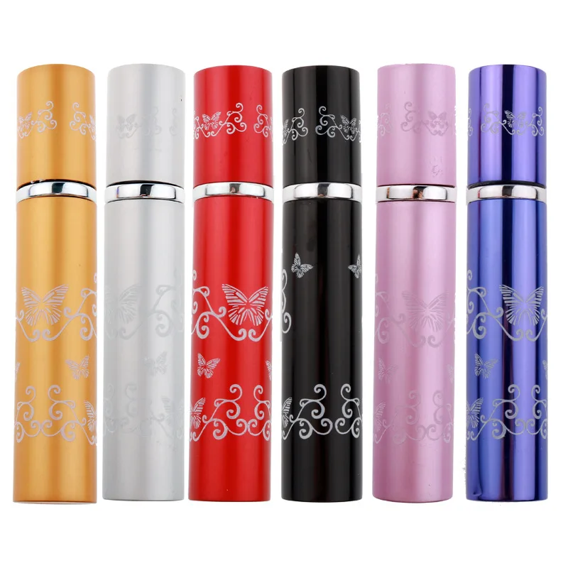 

8 ML Moisturizing Spray Bottle Empty Cosmetic Vial Aluminum Housing Atomizer Luxury Printed Rattan Perfume Refillable Bottle