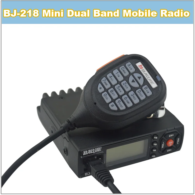 

Hot Sale Mini Transceiver baojie BJ-218 Dual Band 136-174/400-470MHz Radio Station Dual band Mini mobile Radio transceiver