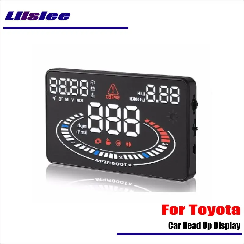 For Toyota Fortuner/Hilux/Tacoma 2010-2020 Car OBD HUD Electronic Head Up Display Saft Driving Screen Projector Reflecting