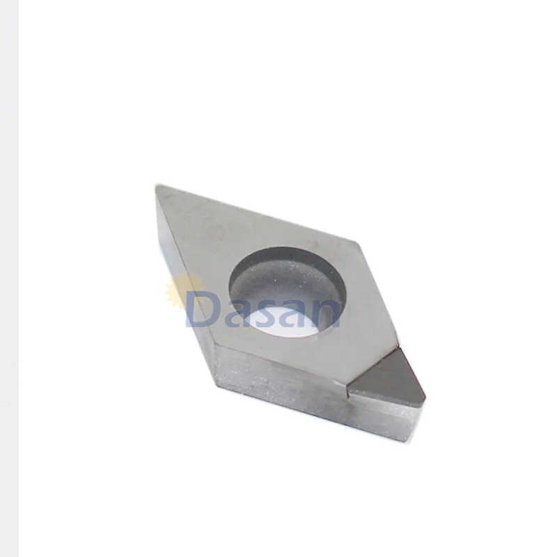 Вставки для токарного станка DCMT11T304 PCD, набор из 2 твердых алмазных наконечников для резки, индексируемый внутренний токарный инструмент, резак ЧПУ