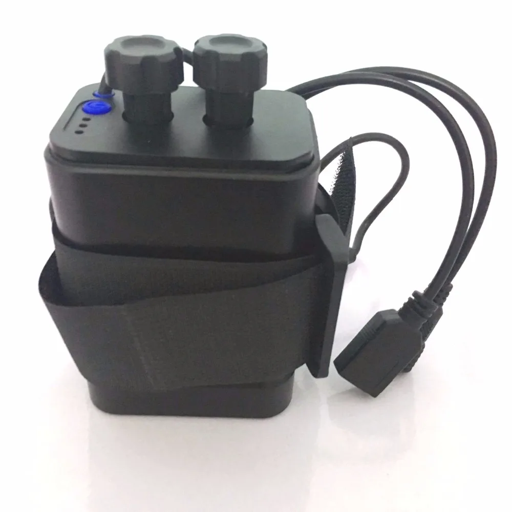 Waterproof Plastic 6x 18650 Battery Pack Case Holder Cover DC/USB Output For Bike Bicycle light Lamp And Mobile Phone