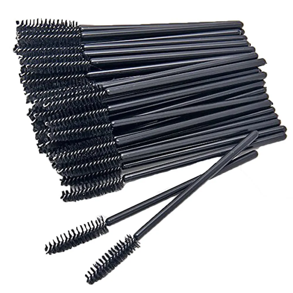 1000 stks/partij Wimperborstels Make-up kwasten Wegwerp Mascara Wands Applicator Spoolers Wimpers Extension Cosmetische Borstel