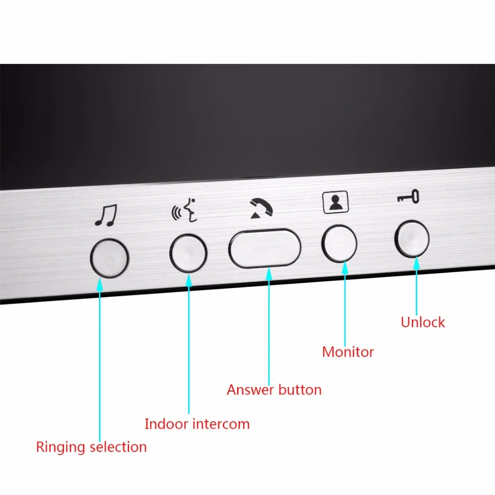 2In1 7 Inch LCD Display  Wired Intercom Video Door Phone