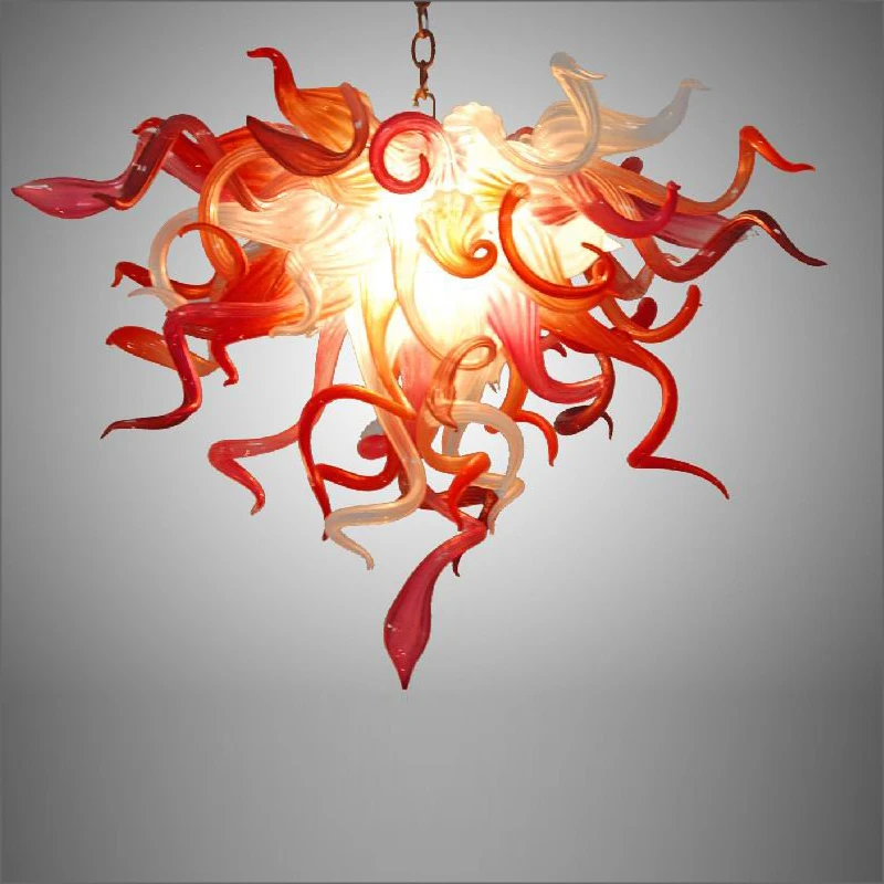 

Simple Designed Blown Glass LED Chandelier Elegant Beautiful Wedding Decorative Pendant Lights