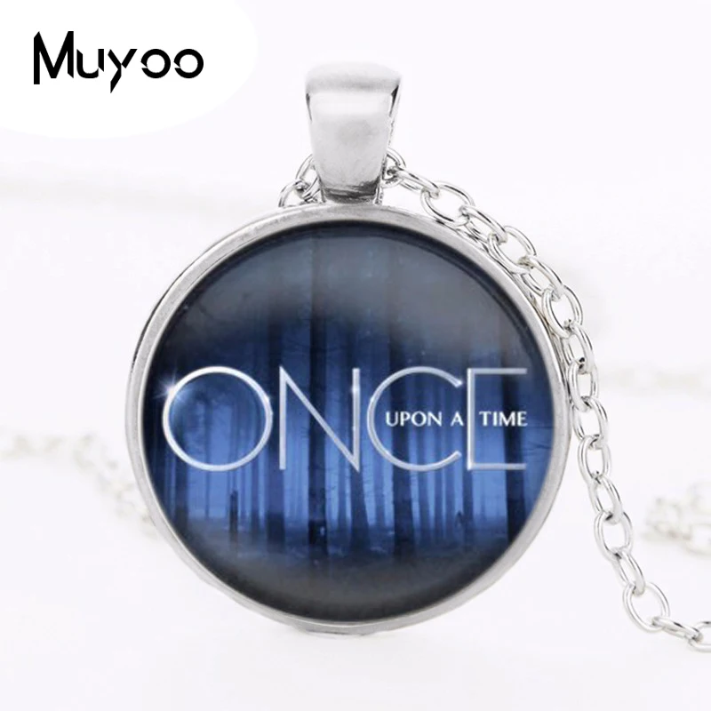 Once upon a time glass pendant necklace jewelry movie choker necklace vintage style movie was Jewelry HZ1