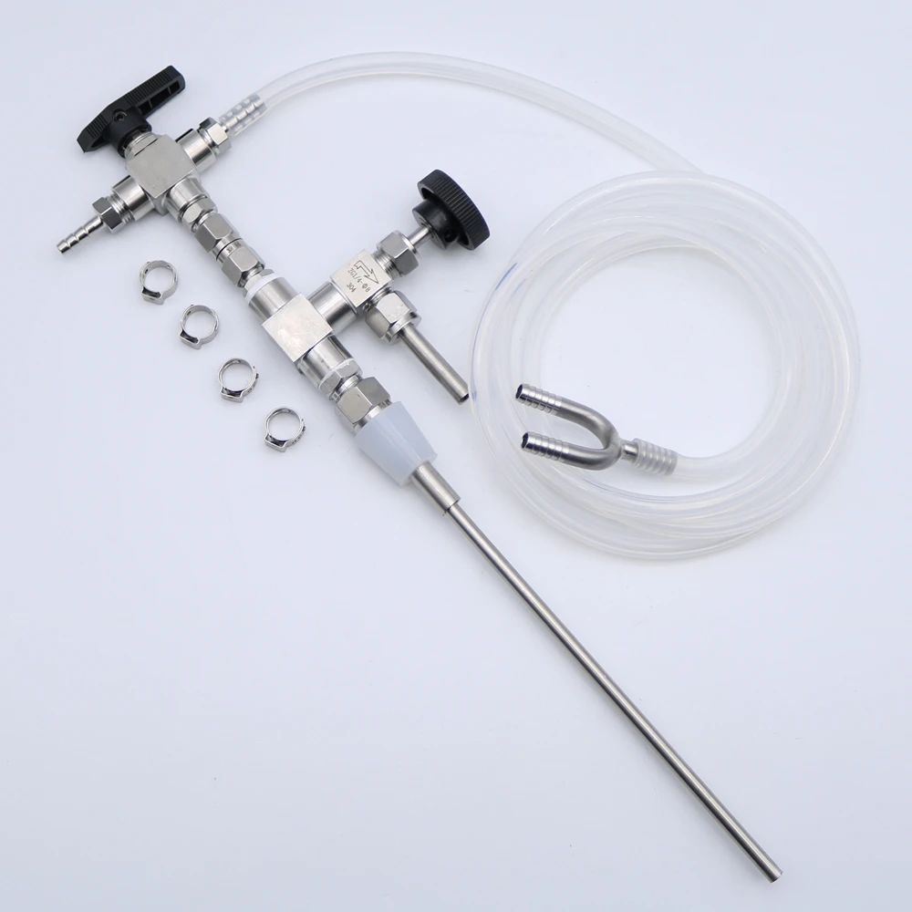 Home Brewing Counter Pressure Beer Bottle Filler with Tubes and Y Hose Barb Free shipping