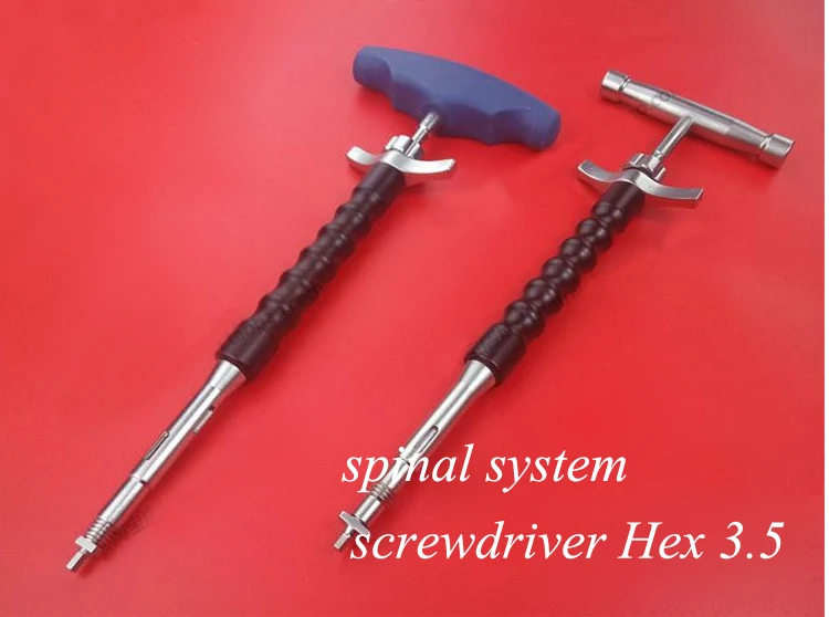 Orthopedics instrument spinal system use stainless seel hex 3.5 screwdriver universal screwdriver