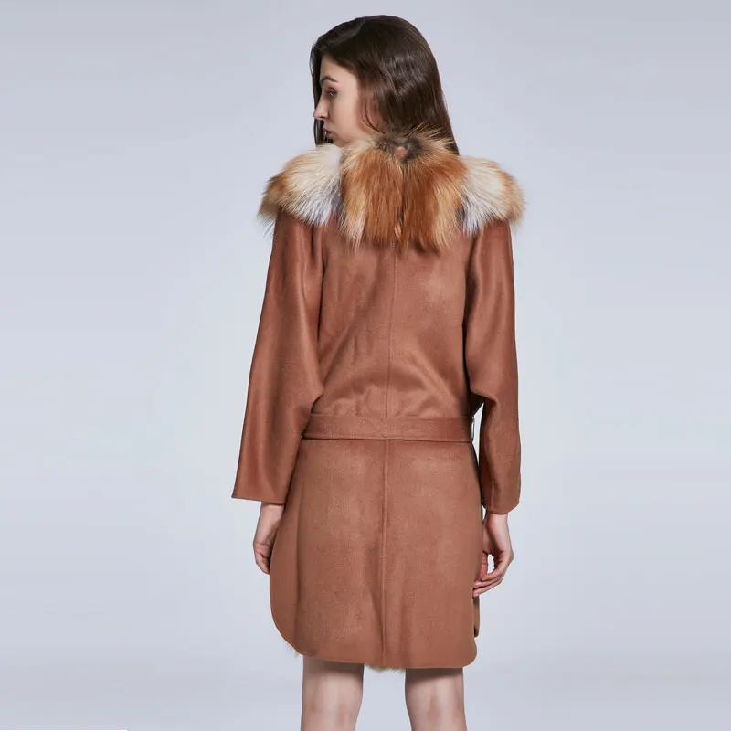 JKP-Chaquetas de otoño e invierno para mujer, abrigos de piel de zorro Real, Tops de alta calidad, diseño de moda urbana, nuevo, Chaqueta de piel Natural, 2022