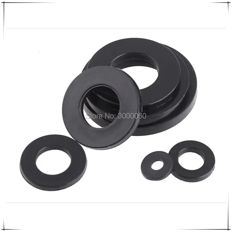 DIN125 All Size Of Black Nylon Flat Washer Gasket 300pcs/Bag