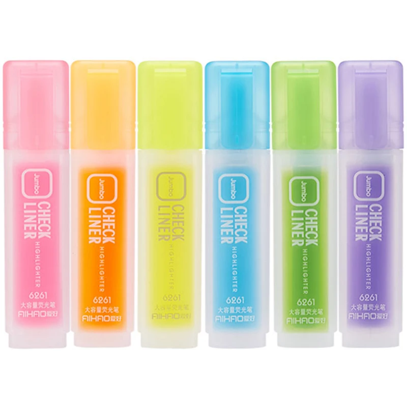 

24pcs highlighter postage double marker students with a candy colored fluorescent marker color highlighter