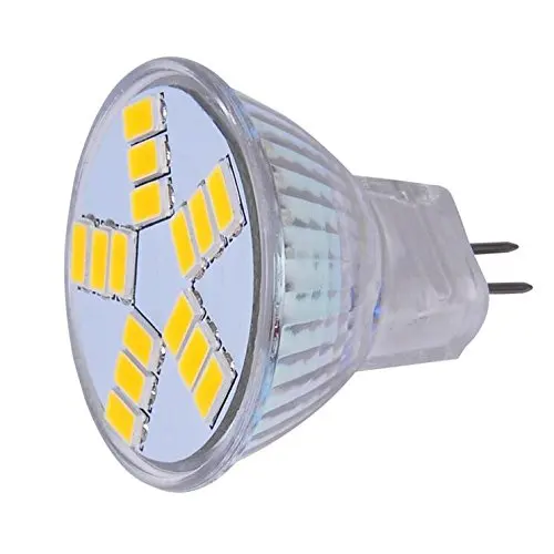 4W MR11 GU4 400LM LED Bulb Lamp LED Spotlight 15 5630 SMD Energy Saving LED Lighting Ultra Bright,12V DC,Super Bright Pack of 16