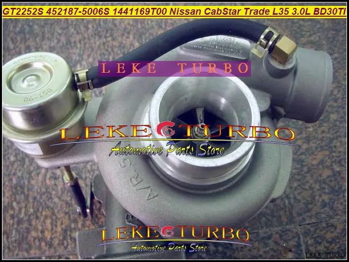 GT2252S 452187-0001 452187-0003 709693 452187-0005 452187 1441169T00 Turbo For Nissan CabStar Trade M100 L35 1996- BD-30TI 3.0L