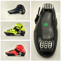 Professional Marathon Street Road Inline Speed Skates Shoes Boot for Adults Kids Black Yellow Red Size 27 28 29 to 41 42 43 44