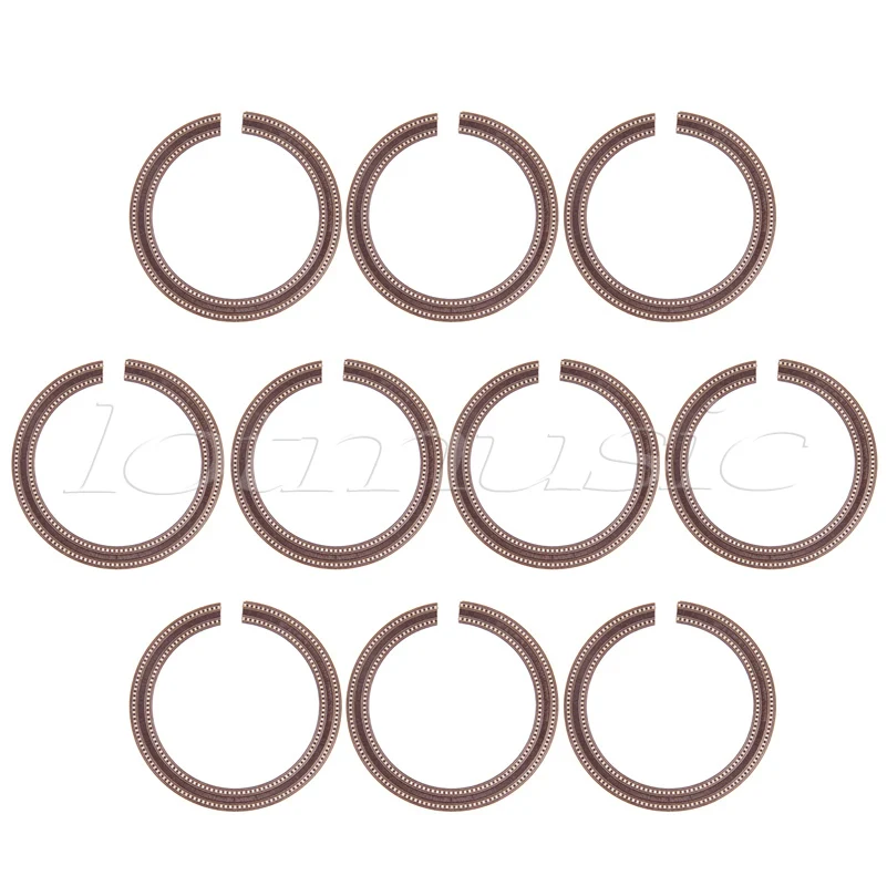 10pcs Ukulele Sound Hole Rosette Inlay Decal Basswood Diameter 73mm Guitar Parts