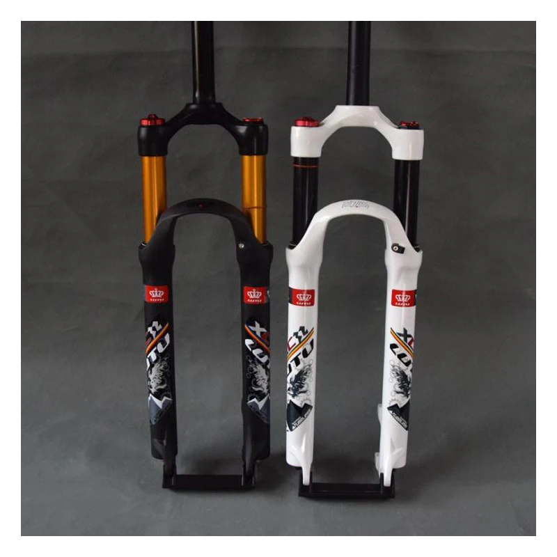 bicycle air fork 26 27.5 29 ER MTB mountain suspension fork air resilience shoulder control straight pipe Kashima inner pipe