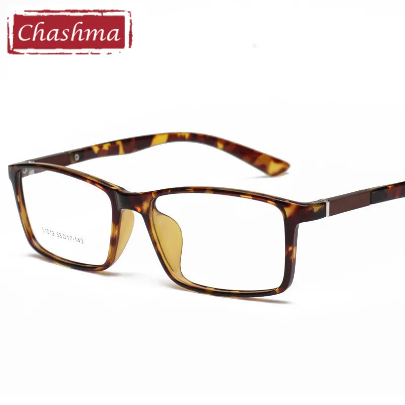 Chashma Men TR 90 Light Eye Glasses Rectangle Light Weight  Flexible Frame Women Eyewear Prescription Glasses Frame