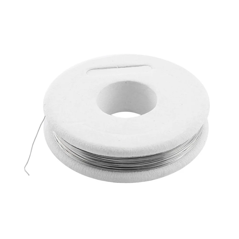 UXCELL 7.5Meter 25Ft Long 0.25mm Diameter Cable AWG30 Gauge Nichrome Resistance Resistor Wire Silver Tone for Frigidaire Heater