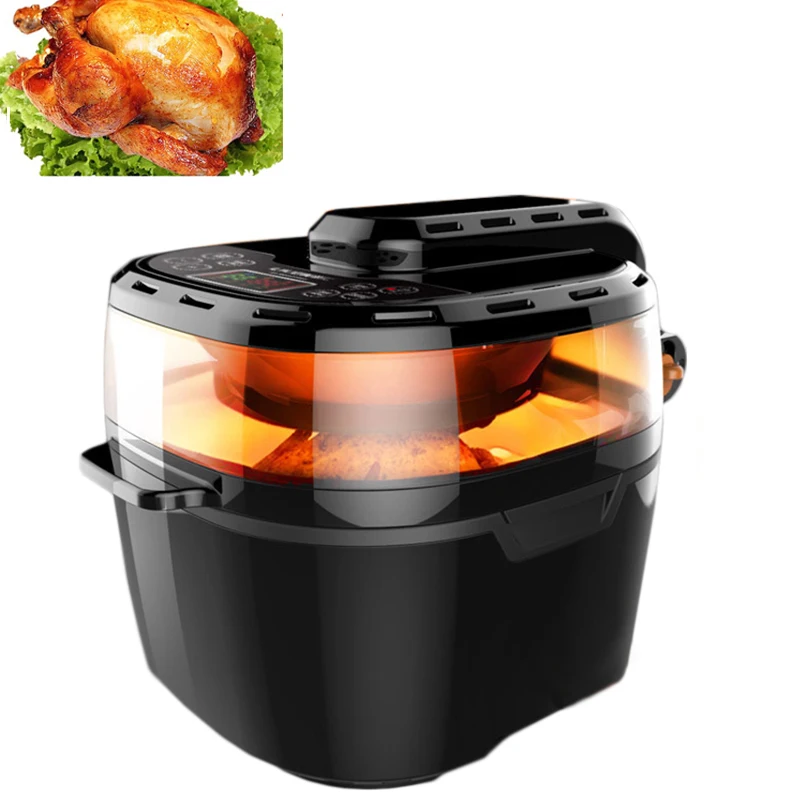 10L Air Fryer Household Large-capacity Smoke-free Electric Frying Automatic Fries Machine Intelligent Fryer Oven