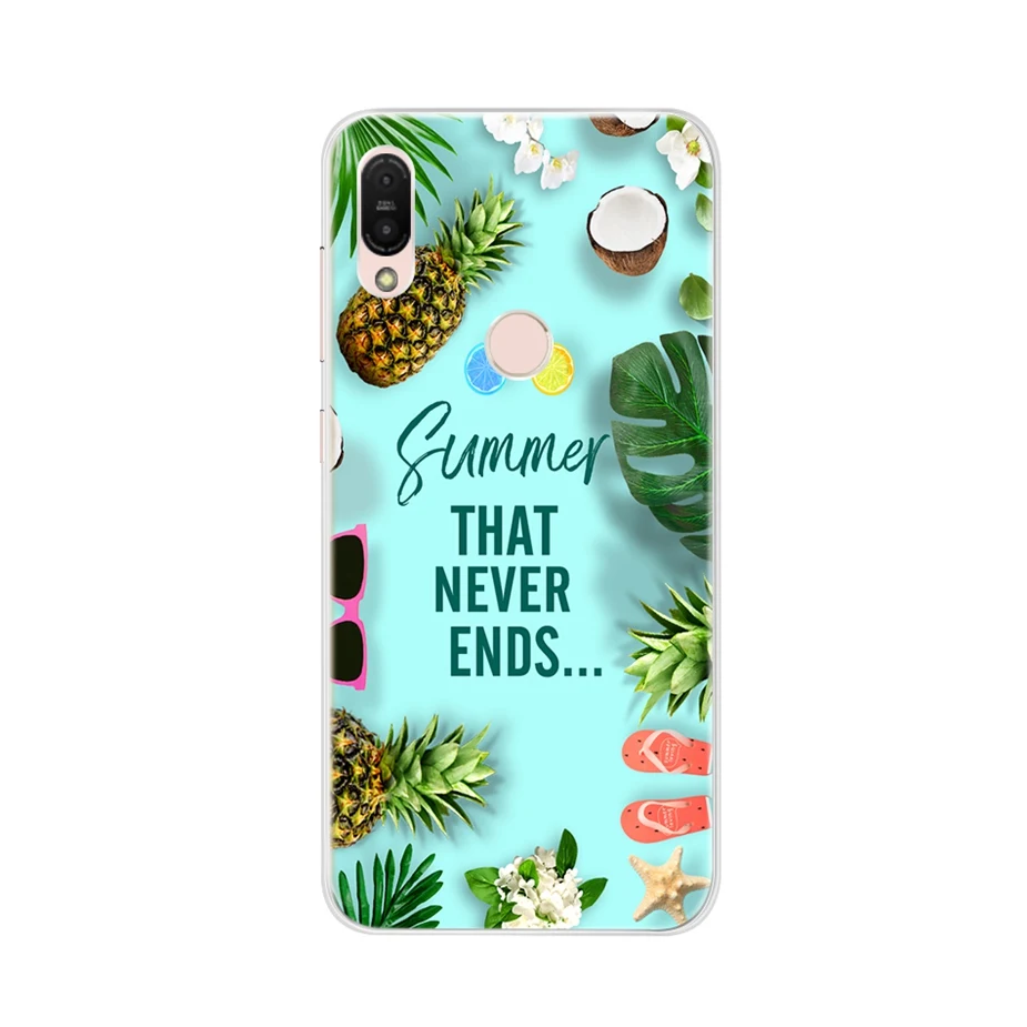ASUS Zenfone Max Pro M1 ZB602KL 용 귀여운 실리콘 케이스 ASUS M1 ZB602KL ZB602 ZB 602 KL Funda 용 전체 보호 케이스