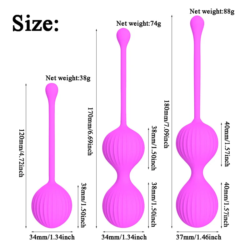 Silicone Smart Ball Kegel Balls Ben Wa kegel muscle trainer Vaginal Geisha Ball massage vibrator vibro egg boule chinoise Female