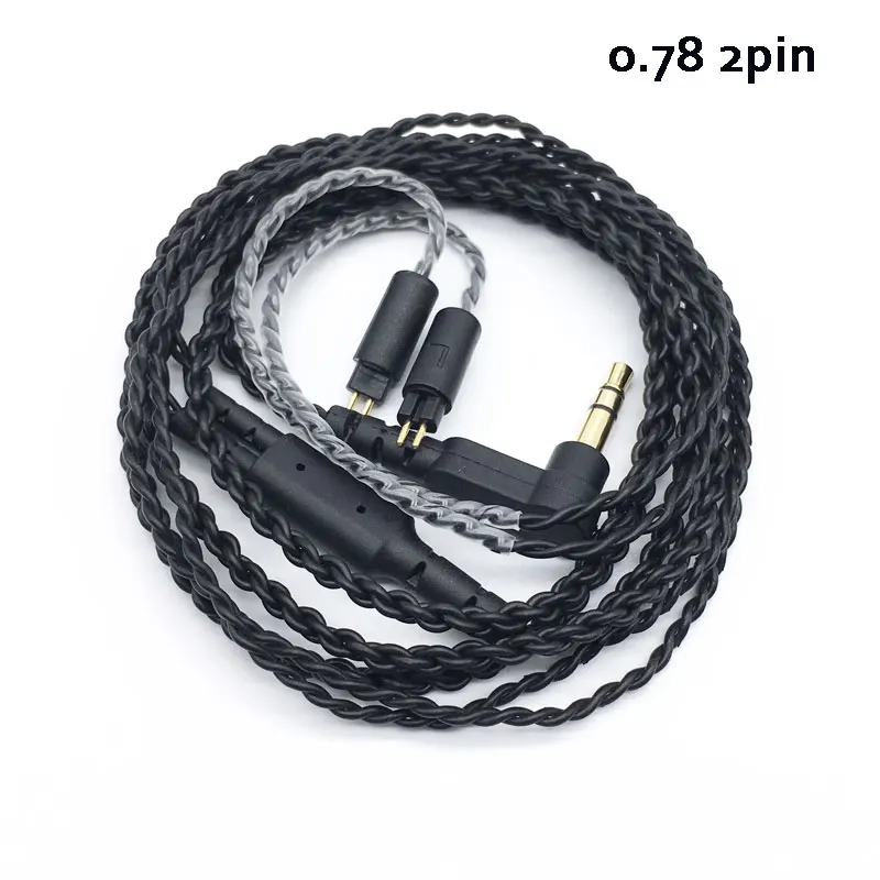 0.78 PIN 4 Cell Copper core Upgrade Cable Custom Earphone with mic For 1964 JH U16  For Westone w4r um3x es3 es5 TFZ headset