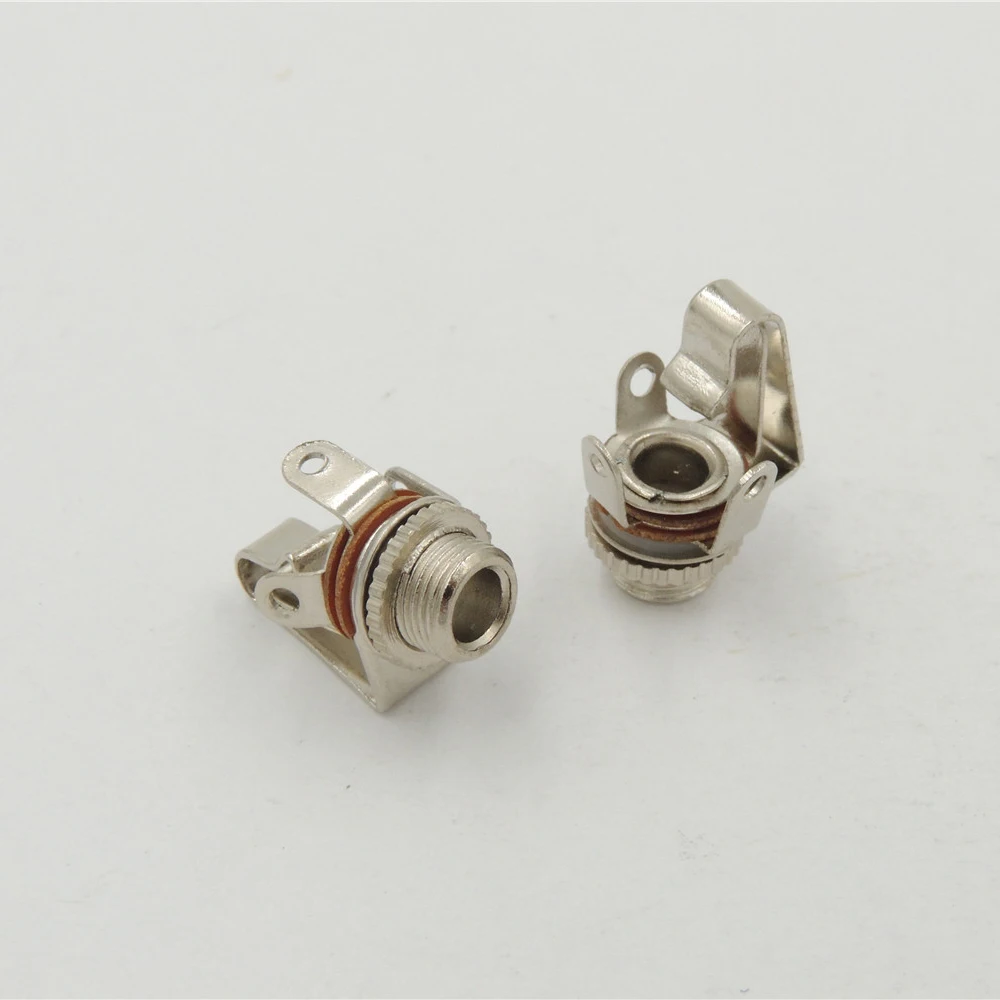 

100PCS 1/8" 3.5mm female Mono Jack Chassis Panel mount Socket With Switch Audio Solder CONNECTOR