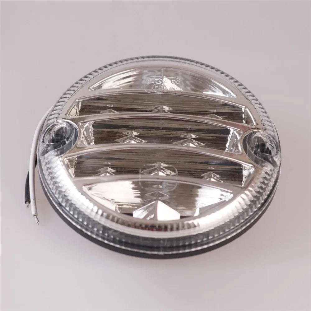 12V/24V 95mm Round Truck Led Rear Lights Trailer Lamp Automobiles Rear Reverse Light Lamp Reversing Light Lamps Universal