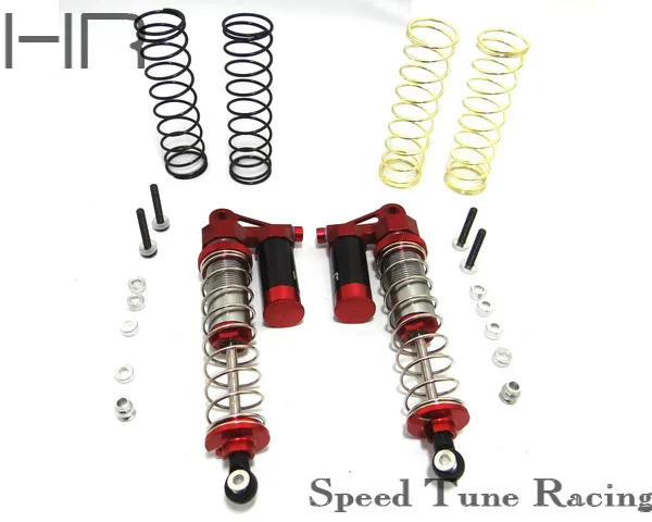 Hot Racing piggyback adjustable rebound shocks for 1/10 Traxxas Stampede Rustler Slash 90mm