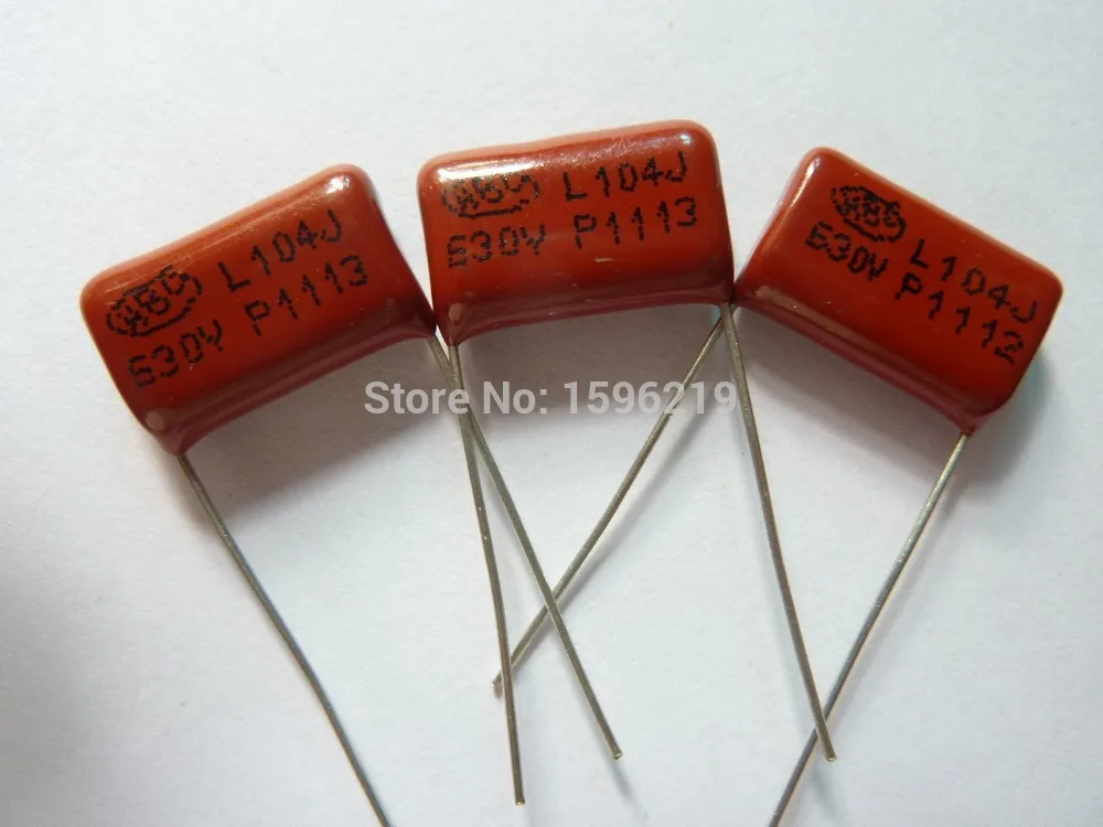 

50pcs CBB 104 630V 104J CBB21 0.1UF 100nF P15 Metallized Polypropylene Film Capacitor