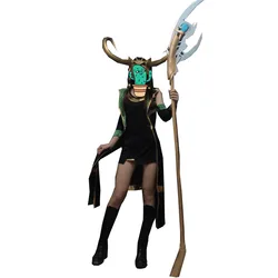 2025 Costume The Dark World Loki Cosplay Costume Halloween Carnival Costume Women Style