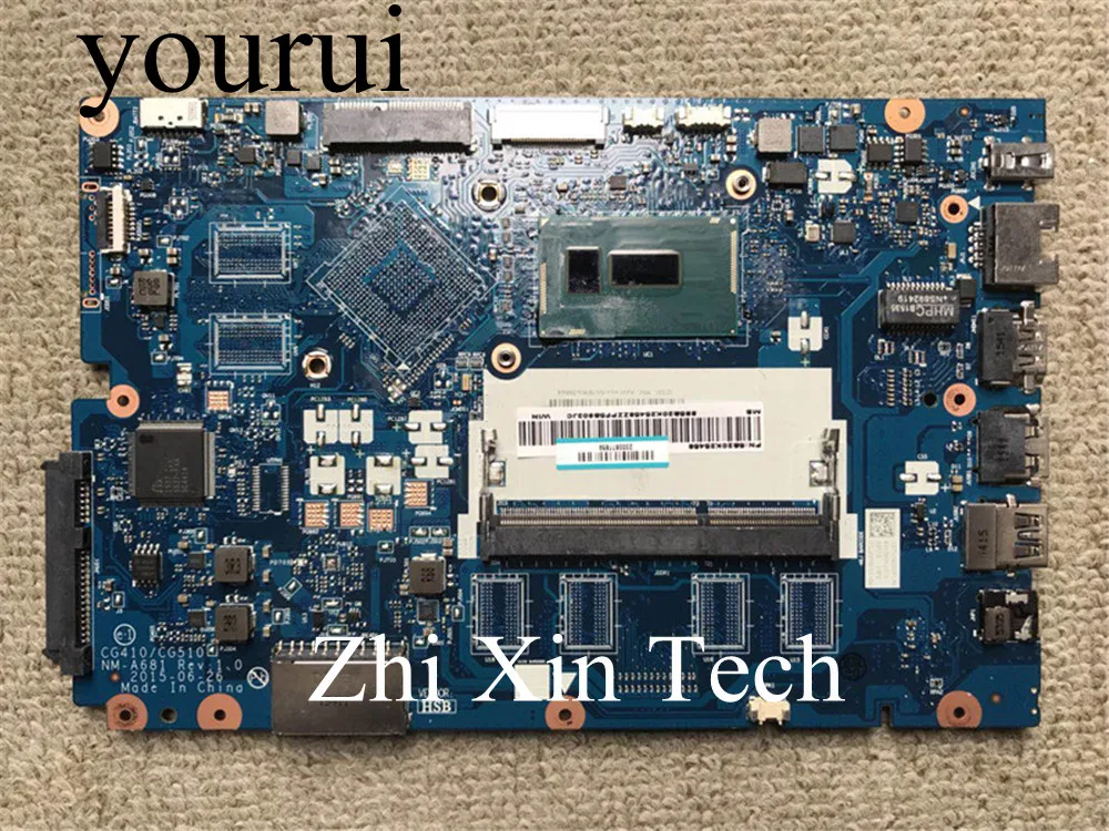 

yourui Laptop motherboard For Lenovo Ideapad 100-15IBD 100-15IBY CG410/CG510 NM-A681 3835u Motherboard Tested Work