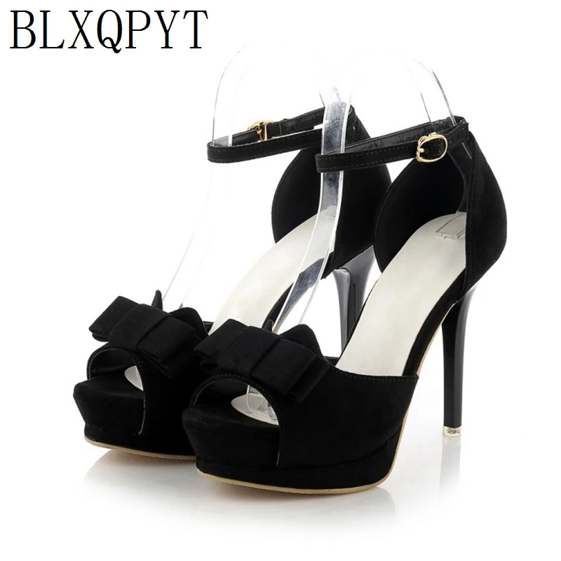 BLXQPYT New Gladiator Sandals Summer Women Sexy fashion Shoes woman Super High Heels(11cm) Women Pumps wedding Party shoes 12