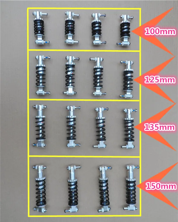 Electric Bike Rear Shock Absorber, Suspension Models, Small Damping, Bicycle Accessories, CR-2