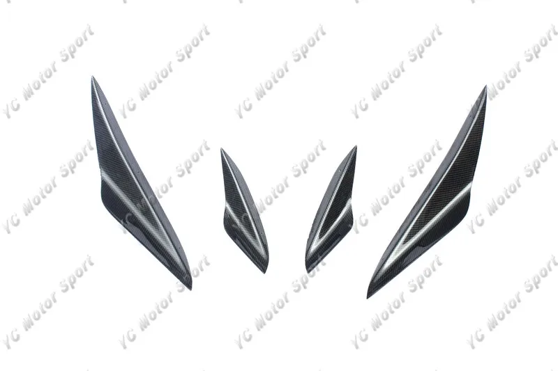 Car Accessories Carbon Fiber KZT Style Front Canard 4pcs Fit For 2009-2011 3 Series E9X M3 Front Bumper Canard