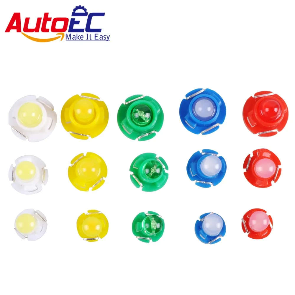 AutoEC 500x T3 T4.2 T4.7 COB 1 SMD Dashboard Winding Light Bulbs Warning Indicator Interior Light Wedge Light DC 12V #LA15