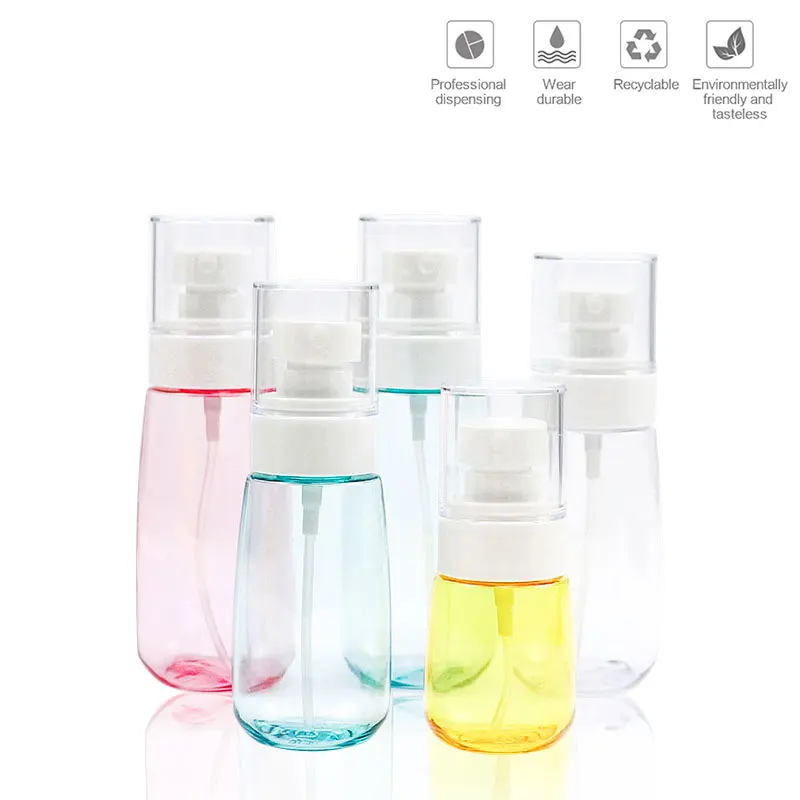 

Plastic Storage Container Perfume Spray Bottle Transparent Fine Spray Refillable Travel Sub-bottle Atomizer Travel Container