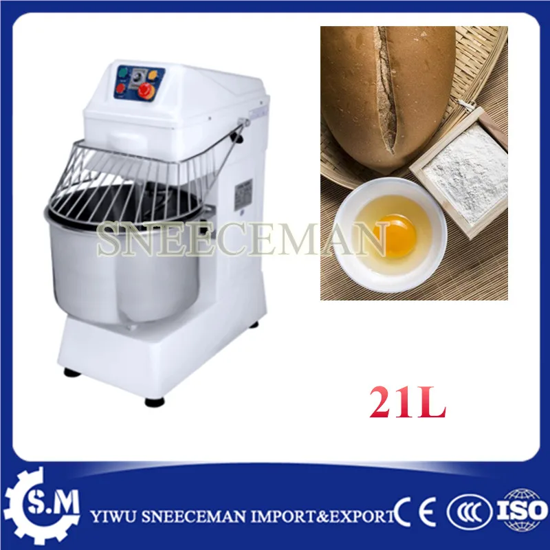 21L Multifunctional Baking Equipment Double-speed Commercial Stainless Steel Dough Mixer