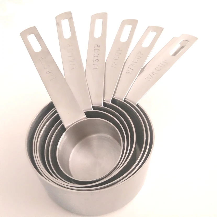 MIUfrance Set of 7 Stainless Steel Measuring Cup Set(91688)