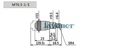 Micrometer Head MT6.5-1-S Travel :6.5mm( 2.55