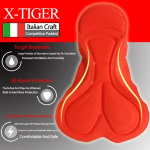 X-Tiger-Pink Đồ lót dành cho phụ nữ, đệm 3D, Chứng bằng sốc, Núi MTB, quần short xe đạp, đi xe đạp, xe đạp, quần hội chợ thể thao 10 quần áo bán hàng chính đi xe đạp màu hồng - №2