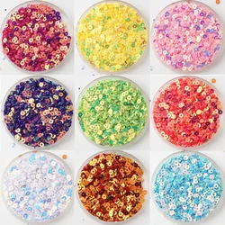 10g(3000pcs) formato 3 millimetri Scintillante di Colore Paillettes PVC Piatto Allentati Rotondi Paillettes Paillette per la Cerimonia Nuziale Cucire Mestiere, Toppe E Stemmi Materiale