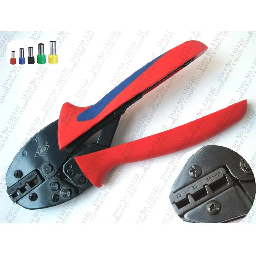 cable ferrules crimping tool for 25-50mm2 wire cable end sleeve crimp plier S-2550GF