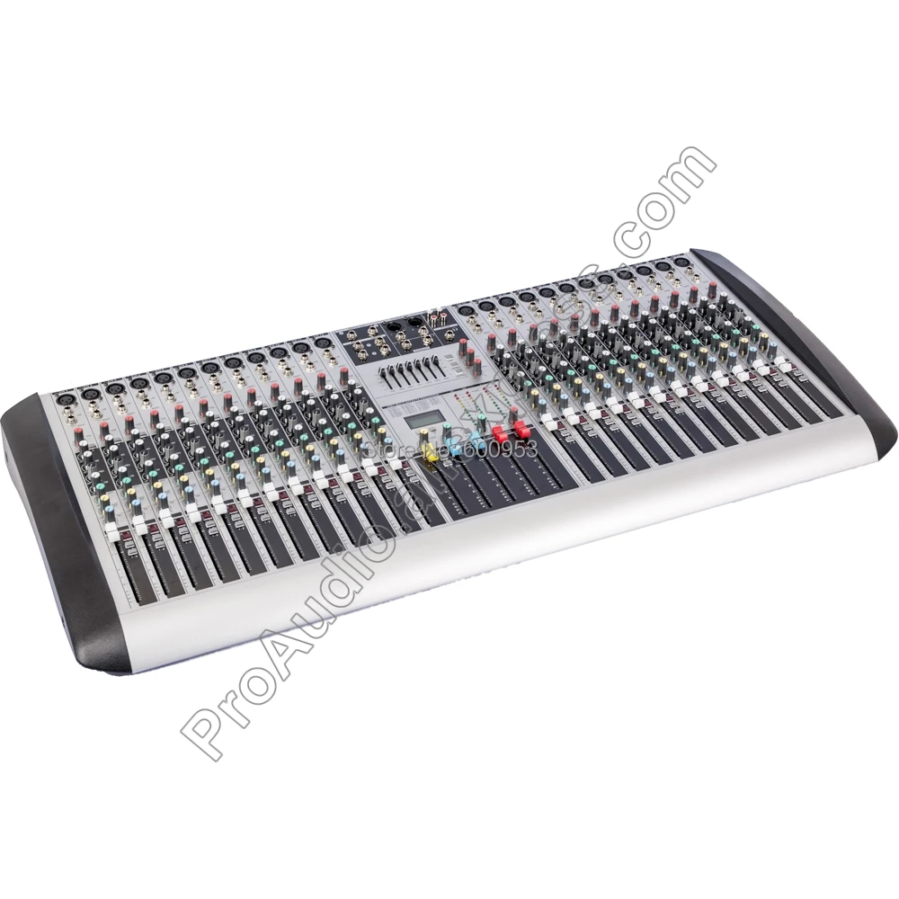 

MICWL Professional New 24 Channels Microphone Live Audio DJ Stage Mixer EQ Mixing Console Mezcladora De Double marshalling