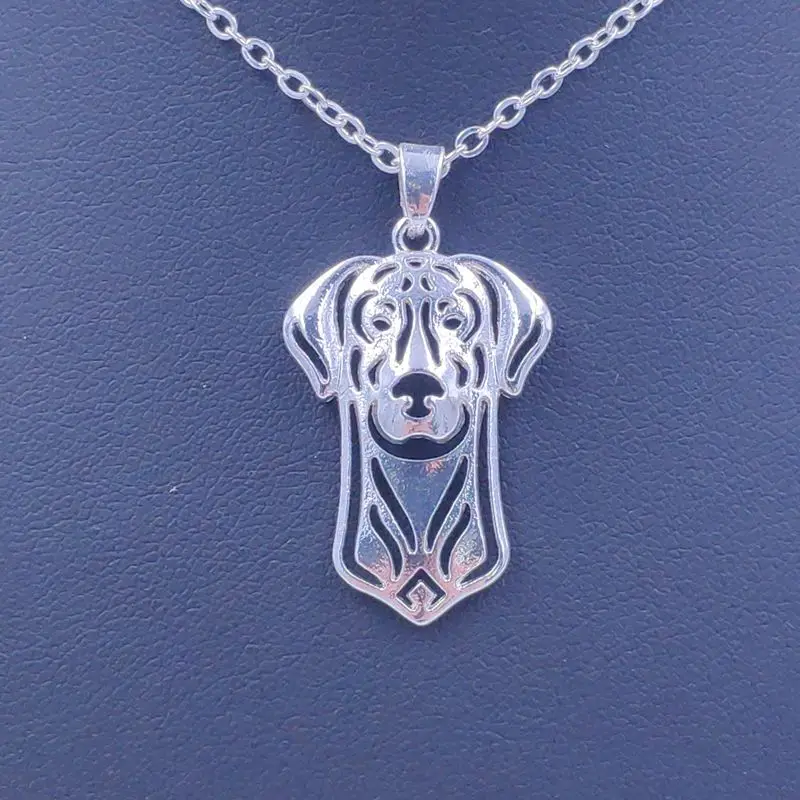 Doberman Vivid Necklace Dog Animal Pendant Gold Silver Plated Jewelry For Women Male Female Girls Ladies  Boys Cute N025