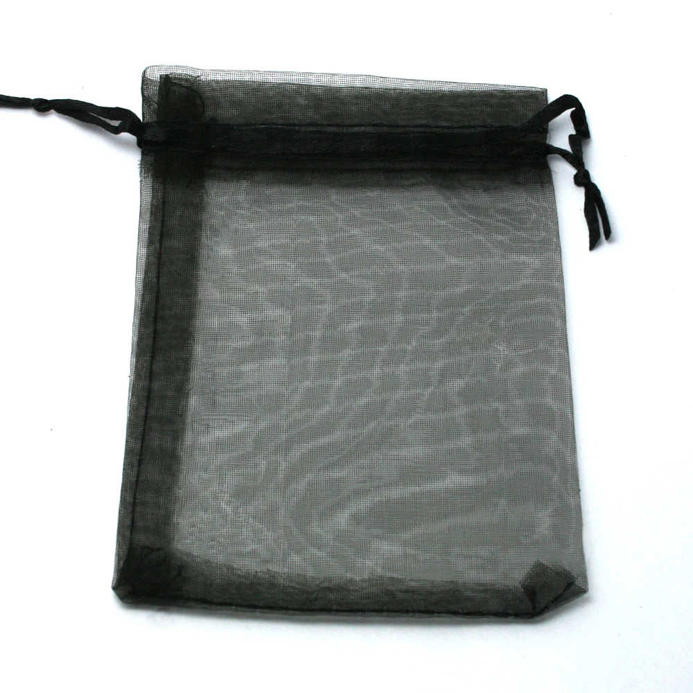 

Black Organza Bag 9x12cm,Wedding Jewelry Packaging Pouches,Nice Gift Bags 100pcs/lot PS-PDB01-02BK